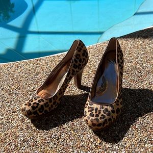 Leopard Print Sofft Heels